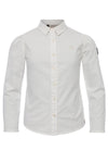Meisjes Smocked Poplin Blouse van Looxs 10sixteen in de kleur ivory in maat 176.