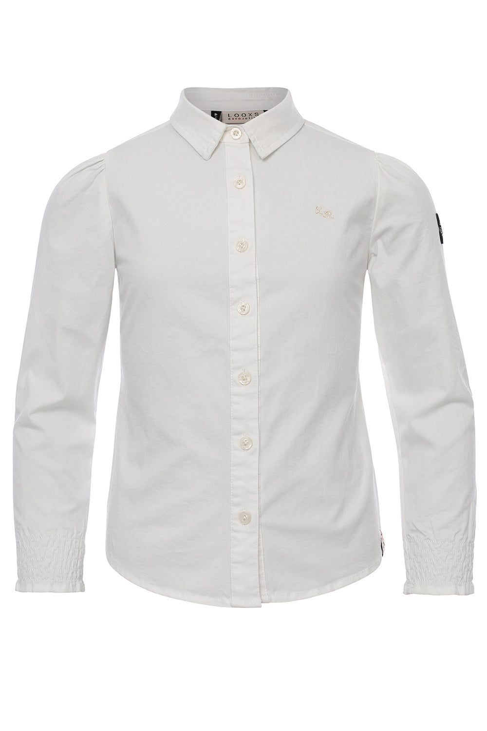 Looxs 10sixteen Smocked Poplin Blouse