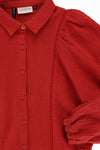 Meisjes Mousseline Top van Looxs 10sixteen in de kleur Cinnamon in maat 176.