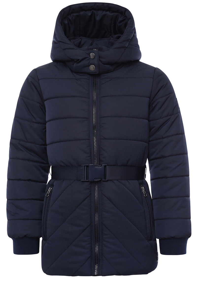 Meisjes Nylon Parka van Looxs 10sixteen in de kleur navy in maat 164.