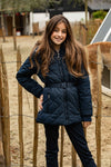 Meisjes Nylon Parka van Looxs 10sixteen in de kleur navy in maat 164.
