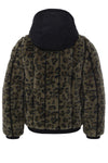 Meisjes Reversible Fur Jacket van Looxs 10sixteen in de kleur army in maat 164.