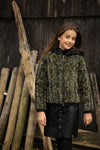 Meisjes Reversible Fur Jacket van Looxs 10sixteen in de kleur army in maat 164.