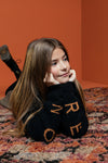 Meisjes Knitted Rib Cardigan van Looxs 10sixteen in de kleur black in maat 176.