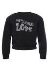 Meisjes Acid Sweater van Looxs 10sixteen in de kleur ash in maat 176.