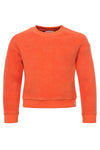 Meisjes Fleece Sweater van Looxs 10sixteen in de kleur Fire in maat 176.