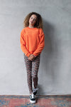 Meisjes Fleece Sweater van Looxs 10sixteen in de kleur Fire in maat 176.