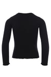 Meisjes Rib Top van Looxs 10sixteen in de kleur black in maat 176.