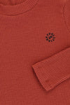 Meisjes Rib Top L/S van Looxs 10sixteen in de kleur Cinnamon in maat 176.