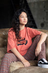 Meisjes Retro Flared Pants van Looxs 10sixteen in de kleur Fire in maat 176.