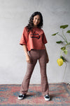 Meisjes Retro Flared Pants van Looxs 10sixteen in de kleur Fire in maat 176.