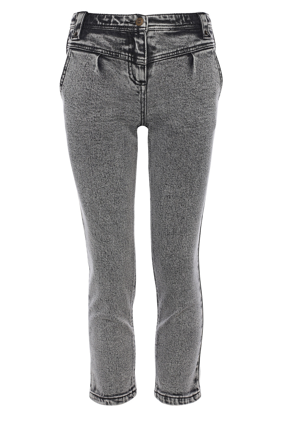 Meisjes Paperbag Pants van Looxs 10sixteen in de kleur Ash washed in maat 176.