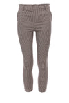 Meisjes Check Paperbag Pants van Looxs 10sixteen in de kleur Cinnamon check in maat 176.