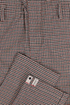 Meisjes Check Paperbag Pants van Looxs 10sixteen in de kleur Cinnamon check in maat 176.