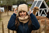 Meisjes Knitted Cap van Looxs 10sixteen in de kleur bone in maat 56.