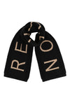 Meisjes Knitted Scarf van Looxs 10sixteen in de kleur black in maat ONE.