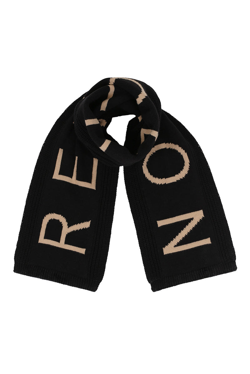 Meisjes Knitted Scarf van Looxs 10sixteen in de kleur black in maat ONE.