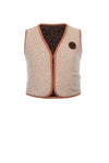 Meisjes Reversible Gilet van Looxs Little in de kleur Wildflower aop in maat 116/128.