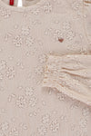Meisjes Jacquard Blouse van Looxs Little in de kleur Pebble in maat 128.