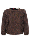 Meisjes Woven Floral Blouse van Looxs Little in de kleur Wildflower aop in maat 128.