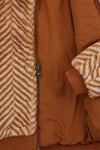 Meisjes Reversible Fur Jacket van Looxs Little in de kleur Cinnamon in maat 128.
