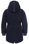 Meisjes Parka van Looxs Little in de kleur Midnight in maat 128.