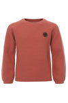 Meisjes Knitted Pullover van Looxs Little in de kleur pink rose in maat 128.