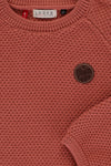 Meisjes Knitted Pullover van Looxs Little in de kleur pink rose in maat 128.