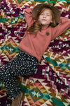 Meisjes Knitted Pullover van Looxs Little in de kleur pink rose in maat 128.