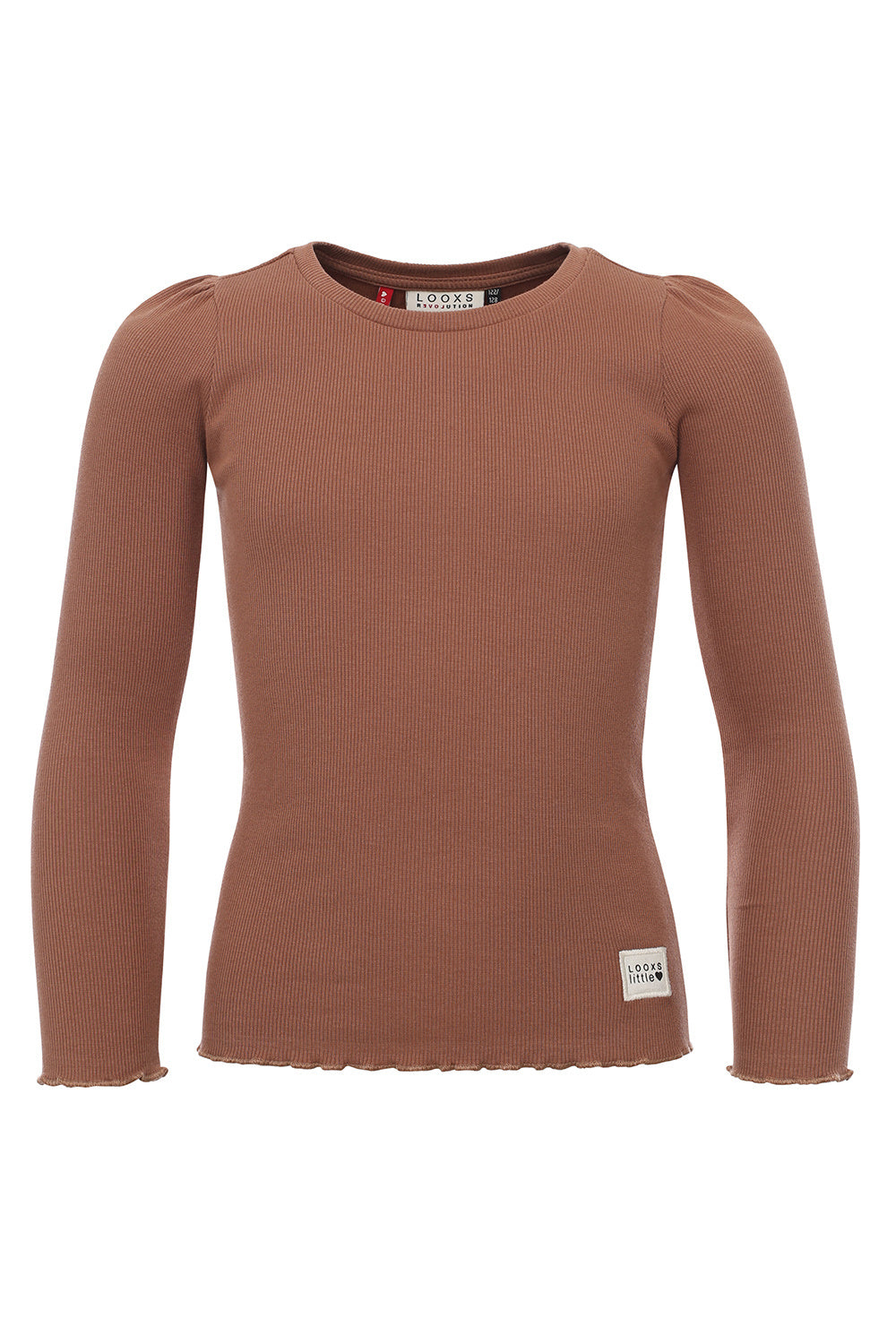 Looxs Little Rib Ruffle Longsleeve T-Shirt