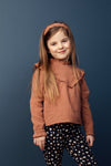 Meisjes Crincle Flare Pants With A/O van Looxs Little in de kleur Rainbow in maat 128.