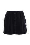 Meisjes Velvet Rib Skirt van Looxs Little in de kleur dark moon in maat 128.