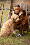 Meisjes Knitted Headband van Looxs Little in de kleur Cinnamon in maat ONE.