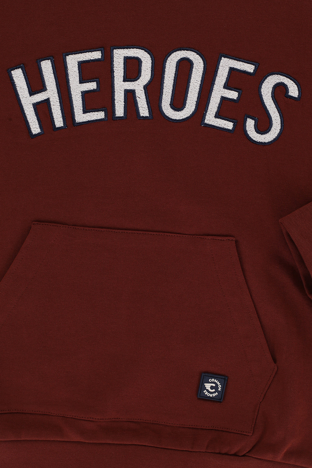 Jongens Crewneck Sweater van Common Heroes in de kleur Dark rust in maat 158-164.
