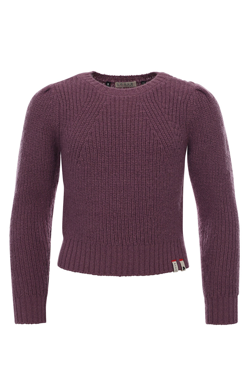Looxs 10sixteen Chenille Cropped Pullover