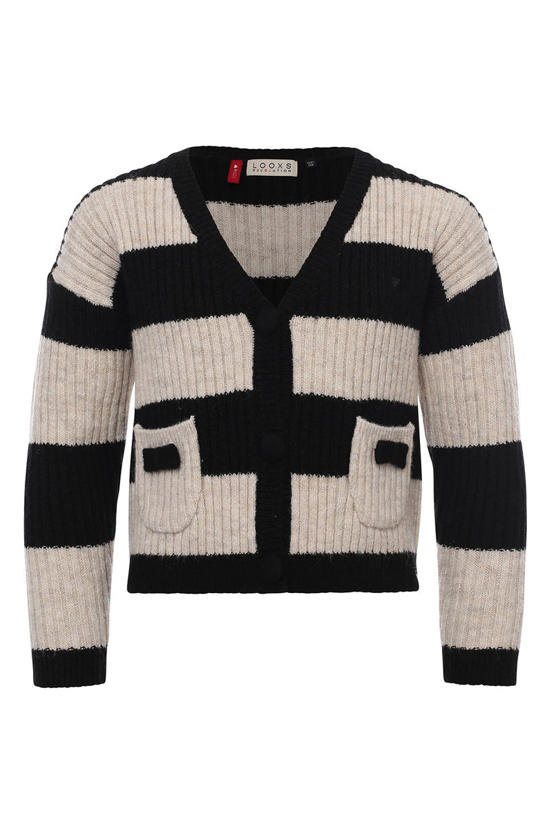 Looxs Little Knitted Striped Cardigan