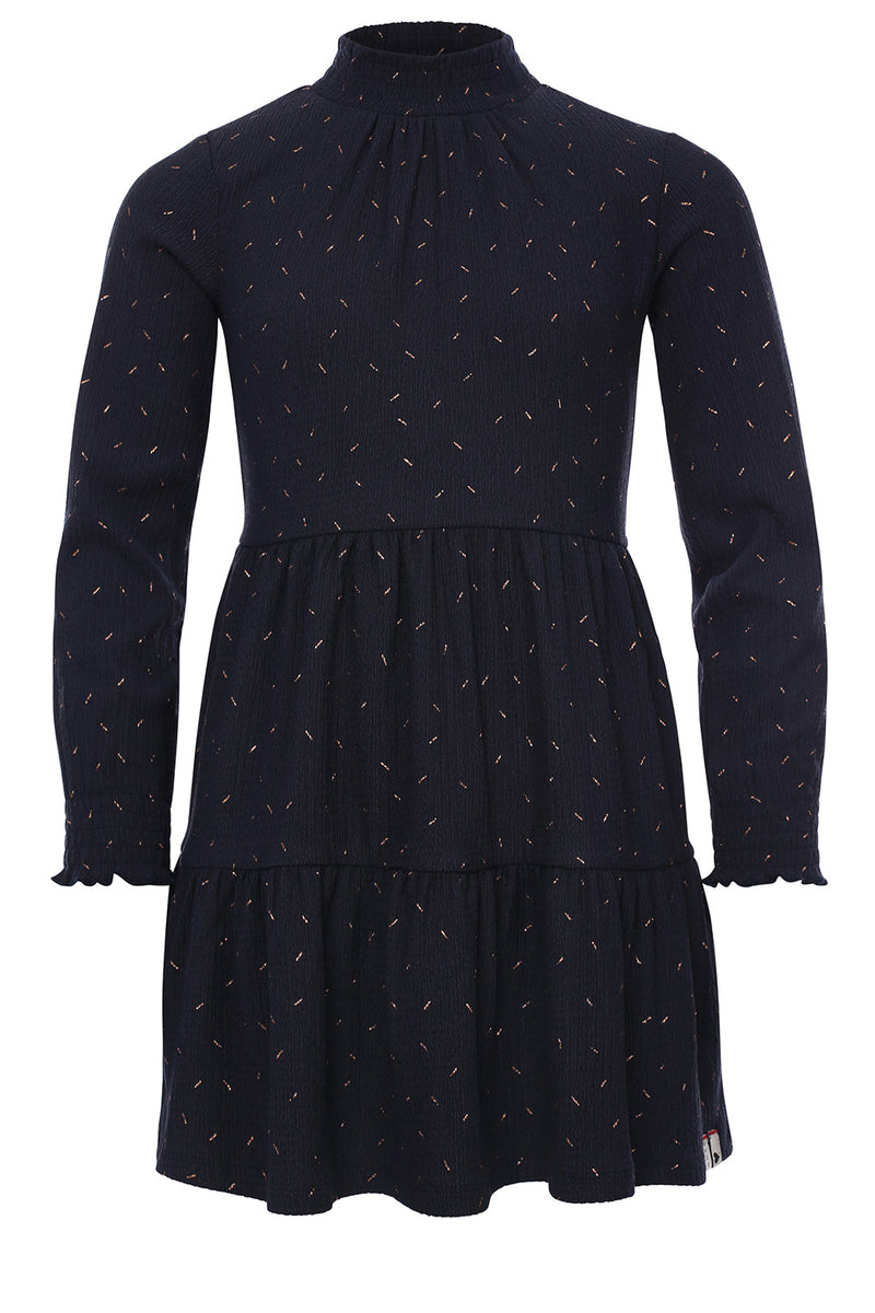 Looxs 10sixteen Crinkle Dress With Foil