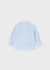 Mayoral L/s mao collar linen shirt
