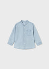 Mayoral L/s mao collar denim shirt