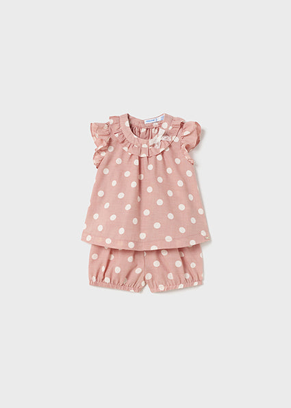 Mayoral Polka dot shorts set