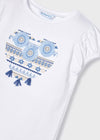 Mayoral S/s embroidered shirt