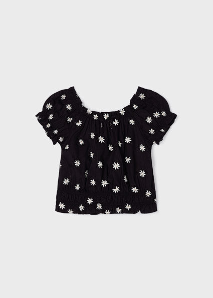 Mayoral Embroidered loose shirt