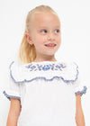 Mayoral Plumeti embroidered blouse