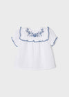 Mayoral Plumeti embroidered blouse