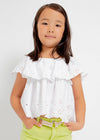 Mayoral Embroidered knit blouse