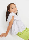Mayoral Embroidered knit blouse