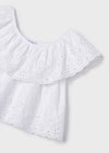 Mayoral Embroidered knit blouse