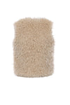 Meisjes Fur Gilet van LOOXS Little in de kleur CREAM in maat 116-128.