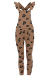 Meisjes Printed Salopette van LOOXS Little in de kleur BLOOM AO in maat 128.