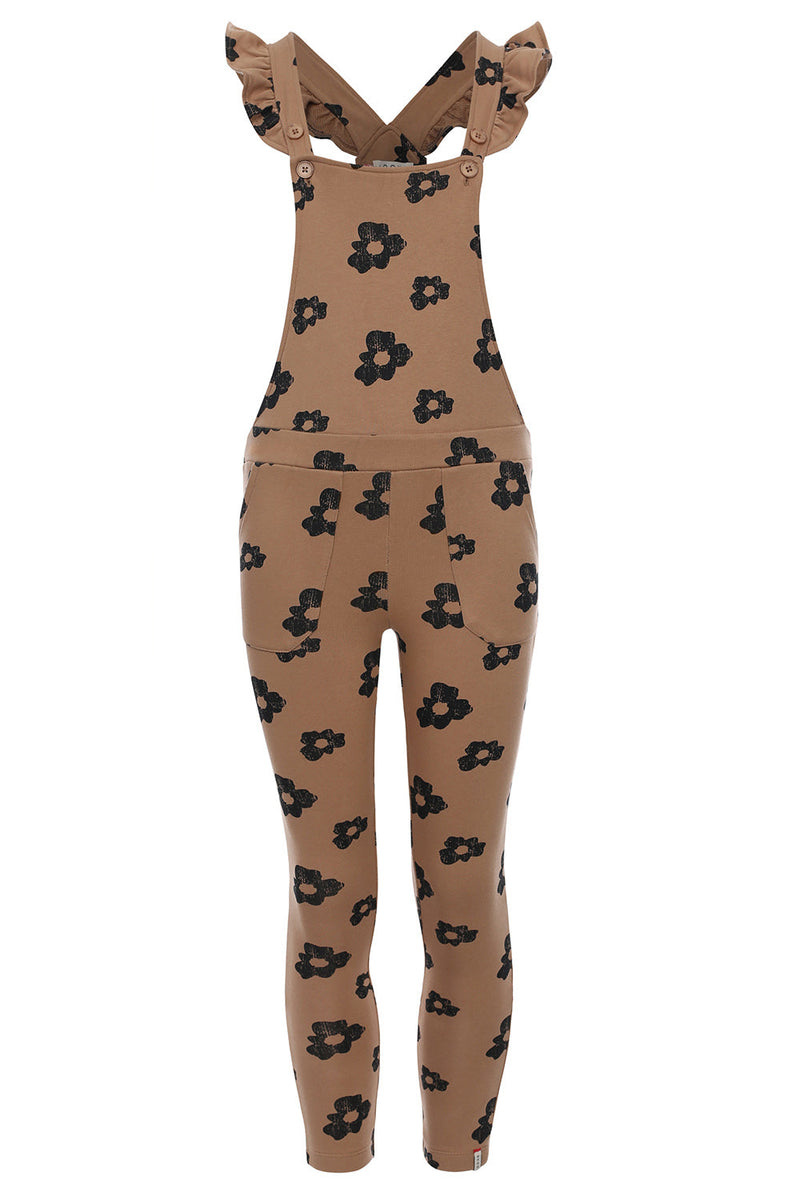 Meisjes Printed Salopette van LOOXS Little in de kleur BLOOM AO in maat 128.